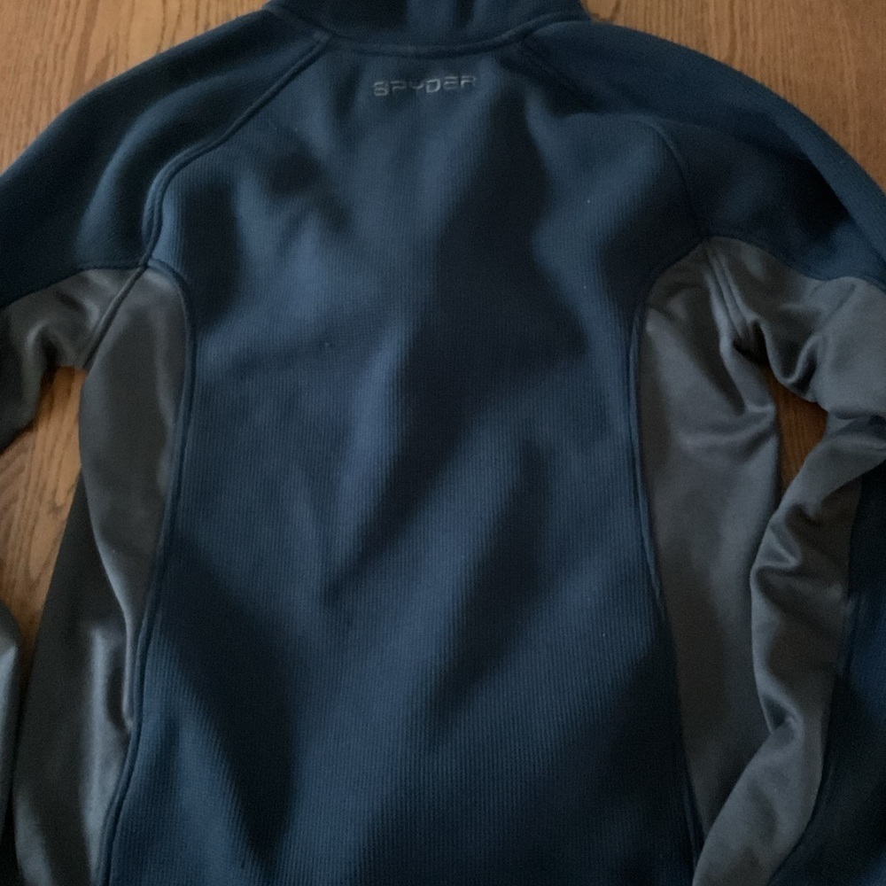 Spyder Navy and Gray Quarter-Zip Top size small - Picture 4 of 6